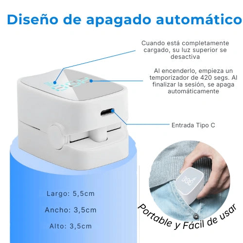 LumiNail Pro™ Elimina Hongos y Repara Uñas